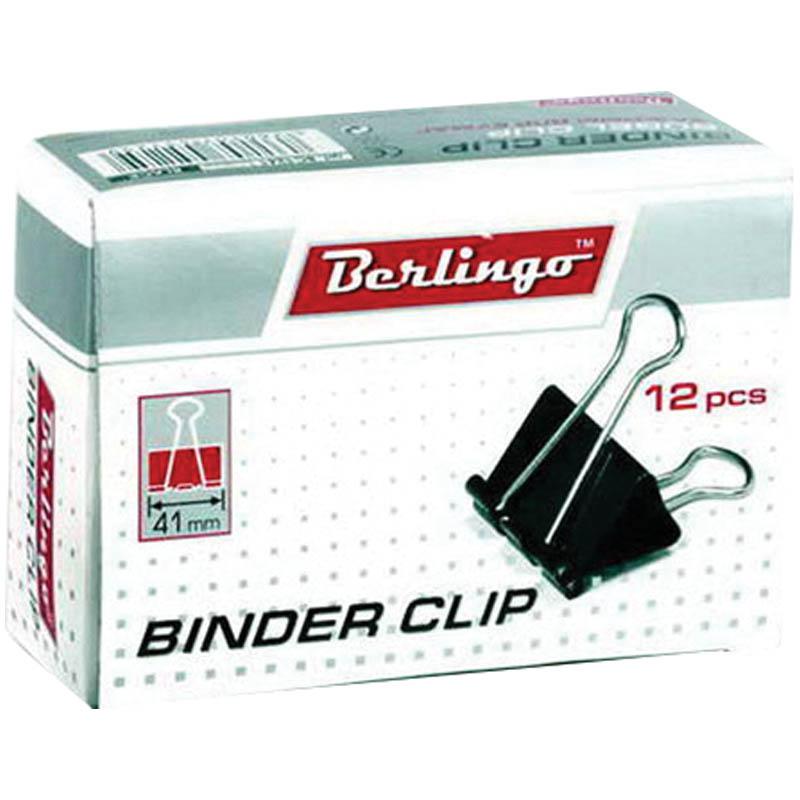 Зажимы для бумаг 41мм, 12шт., черные: BC1241 штр.: 4260107451259 Зажимы для бумаг 41мм, 12шт., черные: BC1241 штр.: 4260107451259