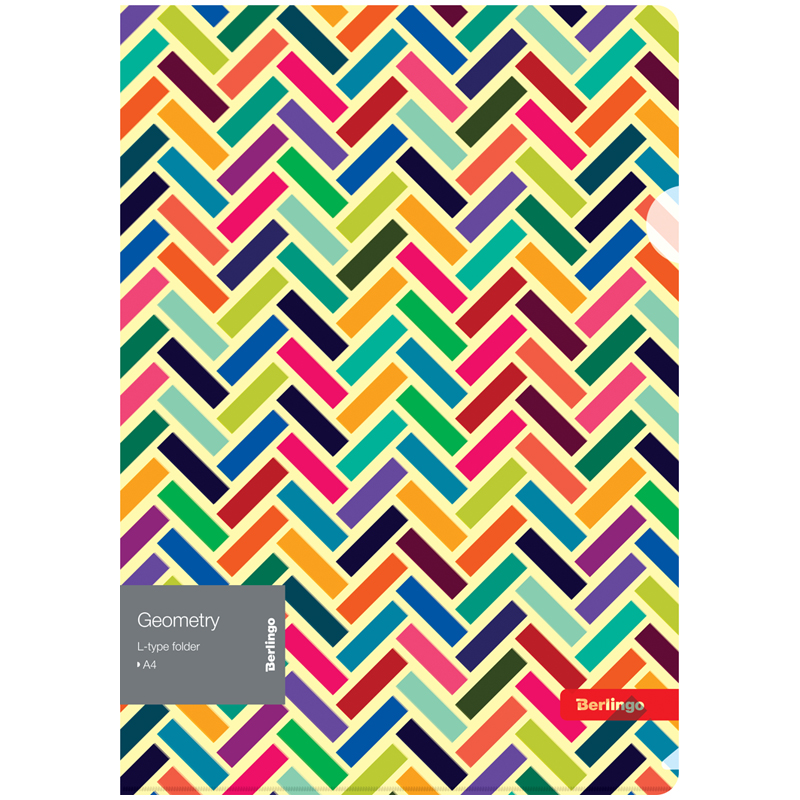 Папка-уголок Berlingo "Geometry", А4, 200мкм, с рисунком Папка-уголок Berlingo "Geometry", А4, 200мкм, с рисунком