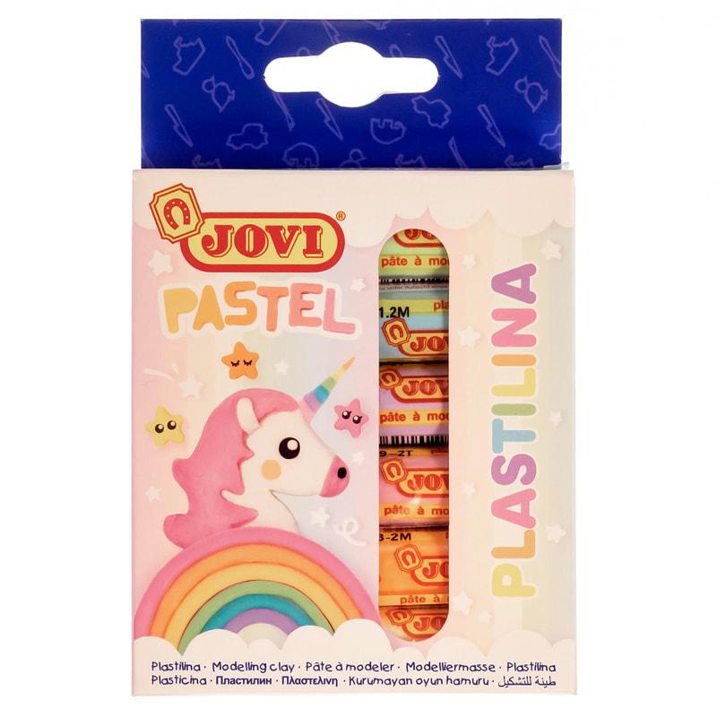 Пластилин JOVI, 06 пастельных цветов, 90г, растительный, картон, европодвес. Пластилин JOVI, 06 пастельных цветов, 90г, растительный, картон, европодвес.