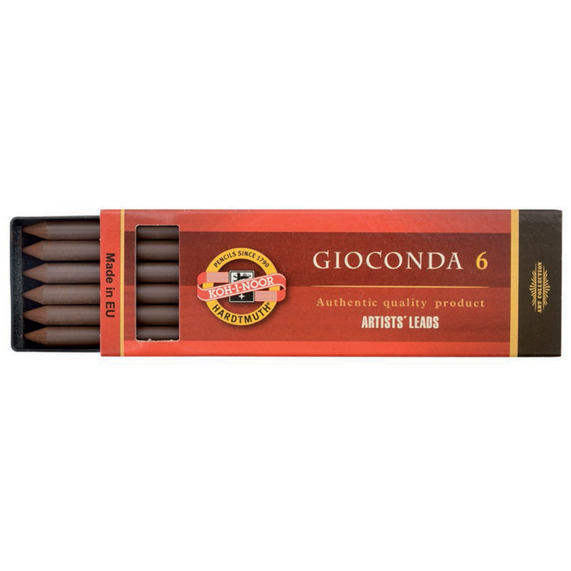 Сепия Koh-I-Noor "Gioconda", коричневая светлая, стержень, 5,6мм, Сепия Koh-I-Noor "Gioconda", коричневая светлая, стержень, 5,6мм,