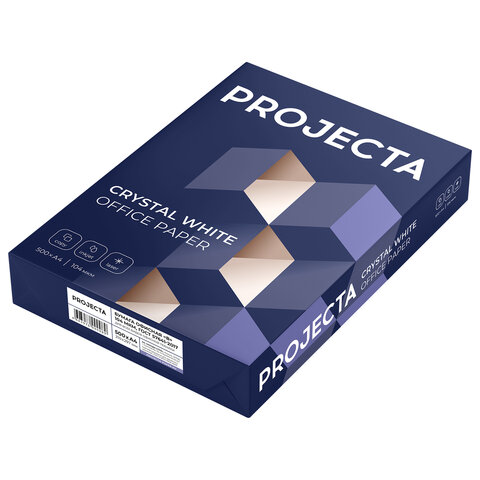 Бумага офисная А4, 80 г/м2, 500 л., марка В, PROJECTA, Россия, 162% (CIE) Бумага офисная А4, 80 г/м2, 500 л., марка В, PROJECTA, Россия, 162% (CIE)