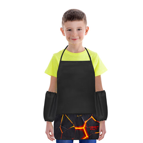 Фартук с нарукавниками для уроков труда BRAUBERG, 3 кармана, 46x54 см,