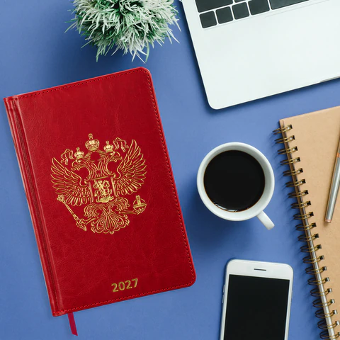 Ежедневник датированный 2027, А5, 138х213 мм, BRAUBERG "State", под Ежедневник датированный 2027, А5, 138х213 мм, BRAUBERG "State", под