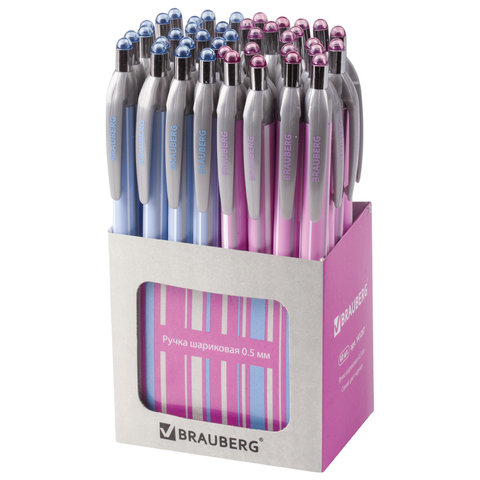Ручка шариковая автоматическая BRAUBERG "Sakura", корпус ассорти, узел Ручка шариковая автоматическая BRAUBERG "Sakura", корпус ассорти, узел