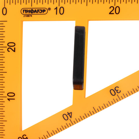 Треугольник прямоугольный для классной доски, пластиковый 50х30х50 см, с