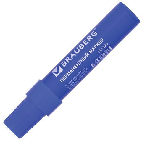 Маркер перманентный BRAUBERG "JUMBO", СИНИЙ, ШИРОКАЯ ЛИНИЯ ПИСЬМА, Маркер перманентный BRAUBERG "JUMBO", СИНИЙ, ШИРОКАЯ ЛИНИЯ ПИСЬМА,