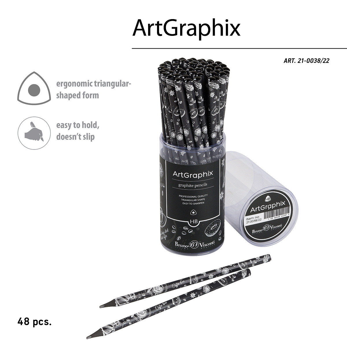 КАРАНДАШ ЧЕРНОГРАФИТОВЫЙ "ArtGraphix. Caff? nero. Time" НВ КАРАНДАШ ЧЕРНОГРАФИТОВЫЙ "ArtGraphix. Caff? nero. Time" НВ