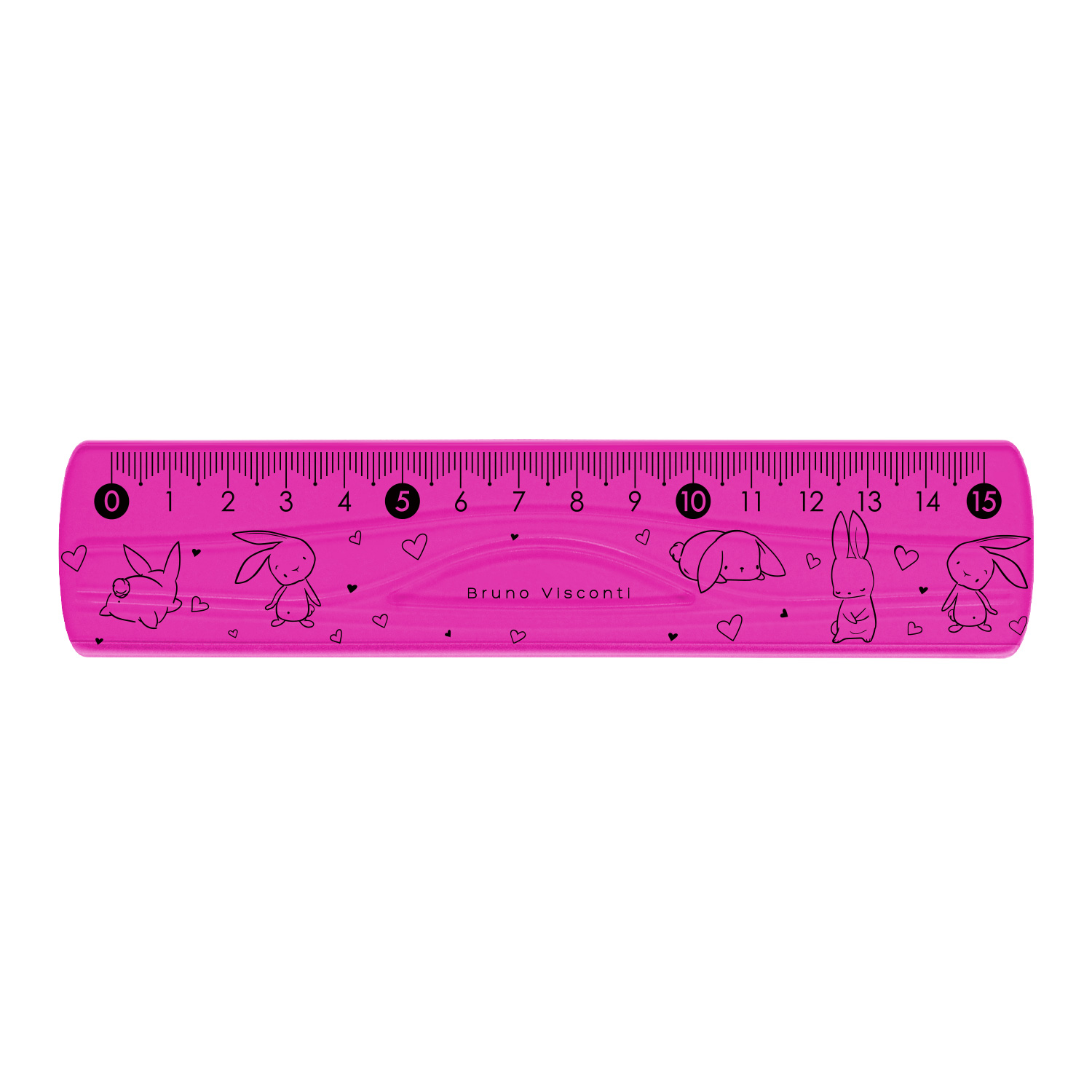 ЛИНЕЙКА НЕЛОМАЮЩАЯСЯ, ГИБКАЯ "HappyGraphix", 15 СМ, 2 ЦВЕТА