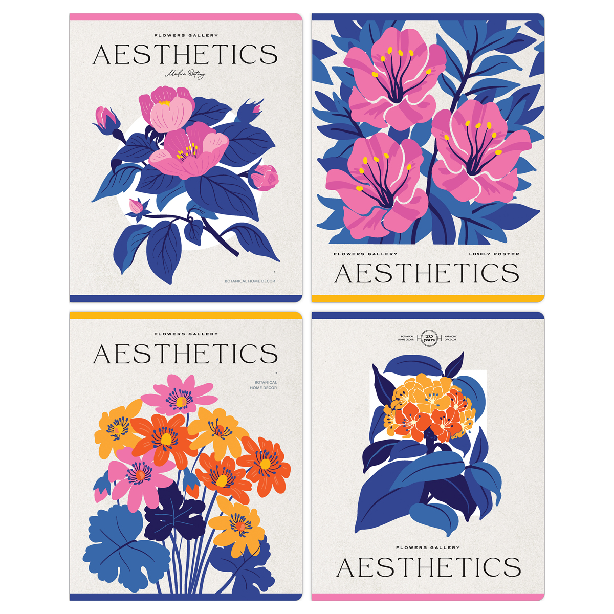 Тетрадь 48л., А5, клетка Greenwich Line "Flowers gallery", матовая Тетрадь 48л., А5, клетка Greenwich Line "Flowers gallery", матовая