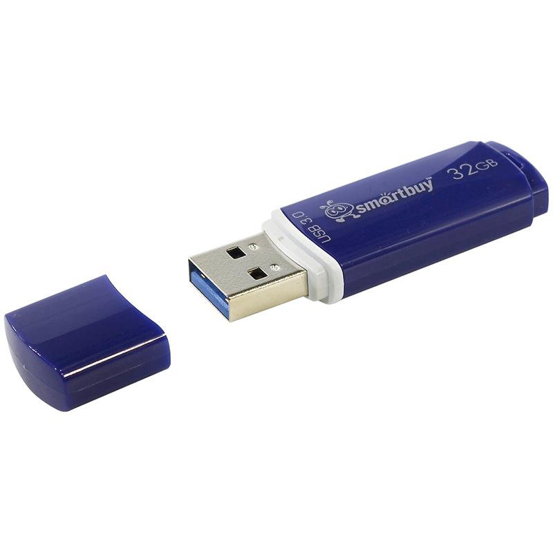 Память Smart Buy "Crown" 32GB, USB 3.0 Flash Drive, синий Память Smart Buy "Crown" 32GB, USB 3.0 Flash Drive, синий