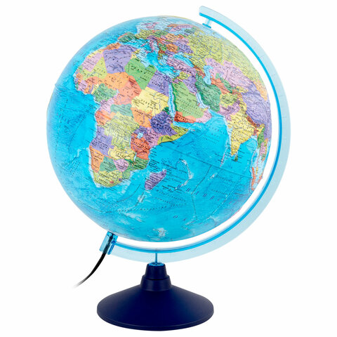 Глобус интерактивный + очки VR политический, Globen, 32 см, рельефный, с Глобус интерактивный + очки VR политический, Globen, 32 см, рельефный, с