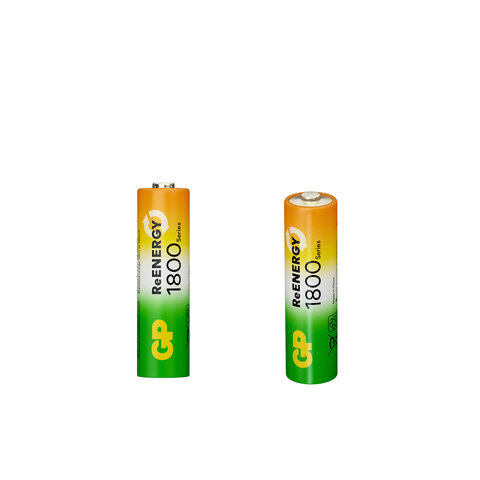 Батарейки аккумуляторные GP ReEnergy Ni-Mh пальчиковые КОМПЛЕКТ 2 шт., AA (HR6),