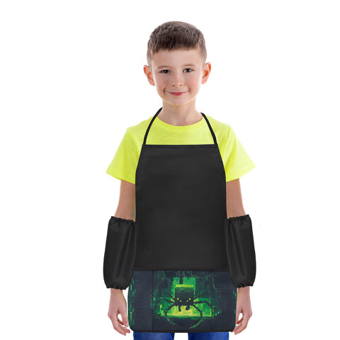 Фартук с нарукавниками для уроков труда BRAUBERG, 3 кармана, 46x54 см,