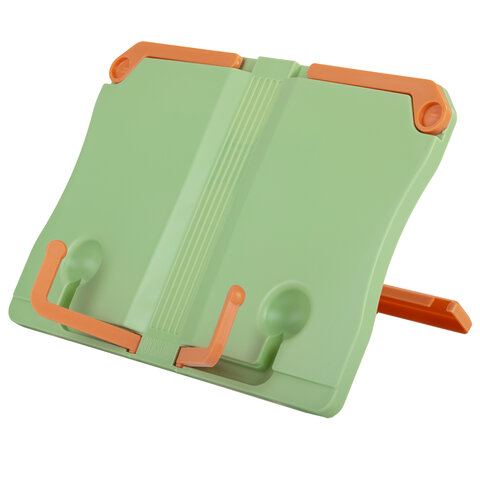 Подставка для книг ЮНЛАНДИЯ, регулируемый наклон, прочный ABC-пластик, Подставка для книг ЮНЛАНДИЯ, регулируемый наклон, прочный ABC-пластик,