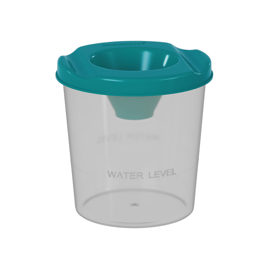 Стакан-непроливайка ErichKrause® Vivid, бирюзовый Стакан-непроливайка ErichKrause® Vivid, бирюзовый