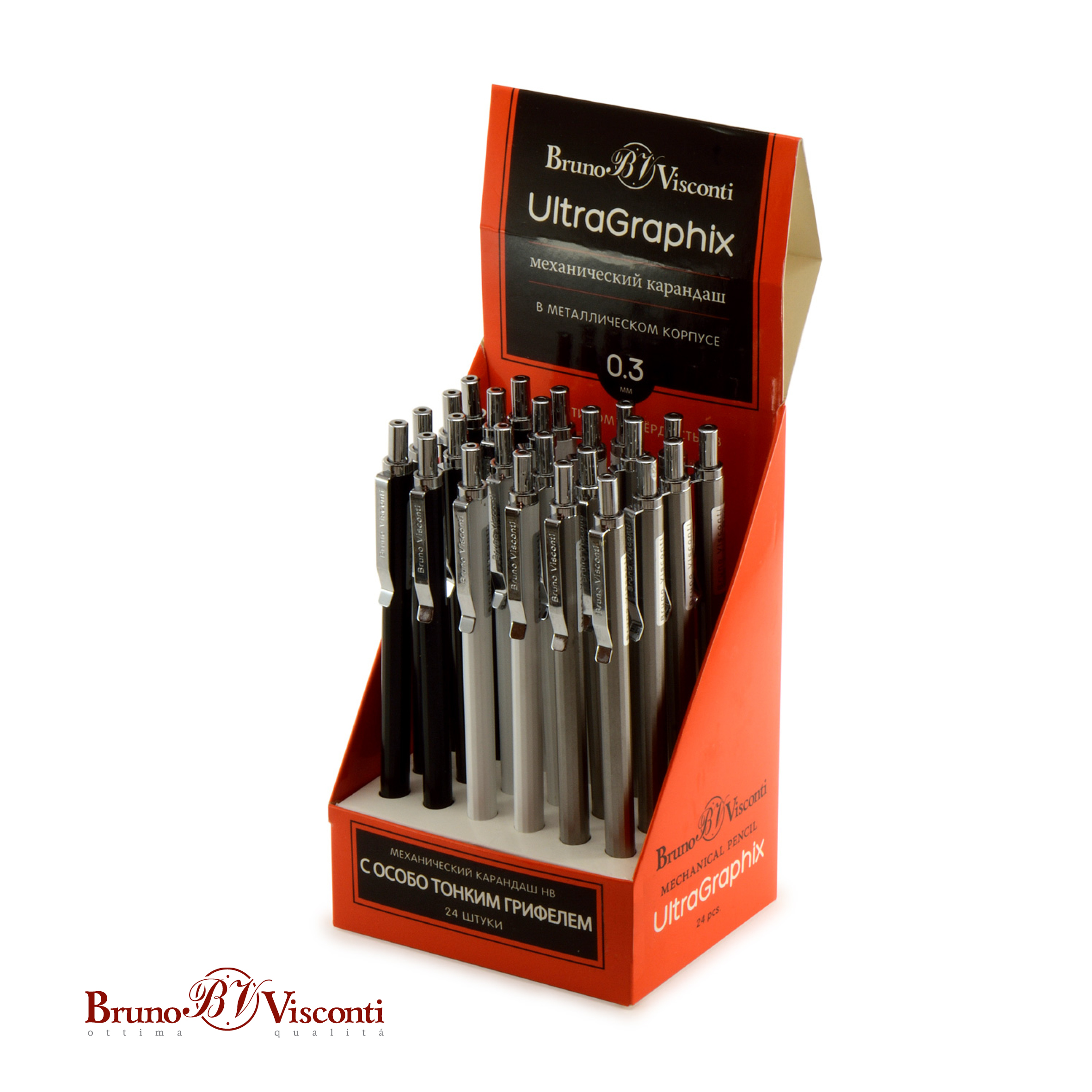 КАРАНДАШ МЕХАНИЧЕСКИЙ МЕТАЛЛИЧЕСКИЙ С ЛАСТИКОМ "UltraGraphix" 0.3 ММ КАРАНДАШ МЕХАНИЧЕСКИЙ МЕТАЛЛИЧЕСКИЙ С ЛАСТИКОМ "UltraGraphix" 0.3 ММ