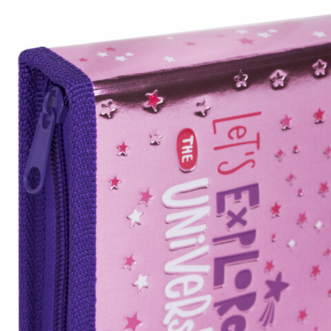 Пенал ЮНЛАНДИЯ, 1 отделение, металлизированный картон, конгрев, 19х11 см, Пенал ЮНЛАНДИЯ, 1 отделение, металлизированный картон, конгрев, 19х11 см,