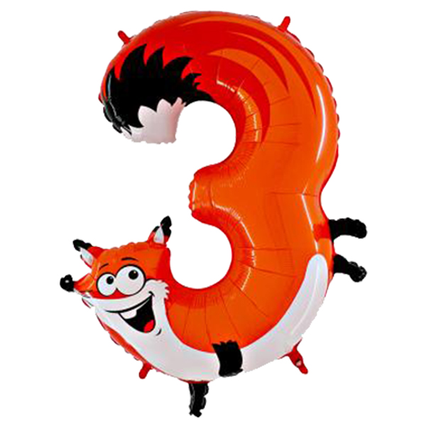 Цифра 3 Лиса 36" Цифра 3 Лиса 36"