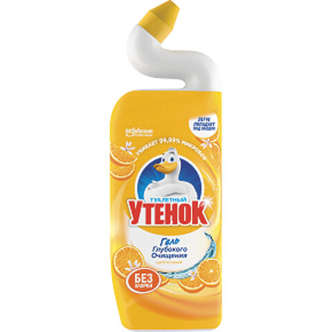 Средство для уборки туалета 500 мл, ТУАЛЕТНЫЙ УТЕНОК "Цитрусовый" Средство для уборки туалета 500 мл, ТУАЛЕТНЫЙ УТЕНОК "Цитрусовый"