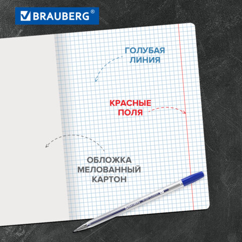 Тетради ДЭК 18 л., КОМПЛЕКТ 10 шт., BRAUBERG "КЛАССИКА NEW", клетка,