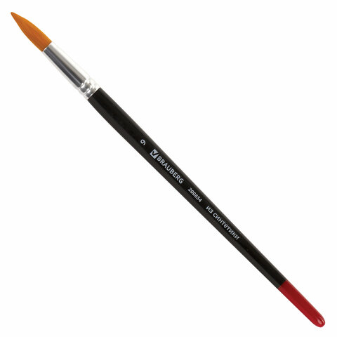 Кисть BRAUBERG синтетика, круглая, №9, 200854 Кисть BRAUBERG синтетика, круглая, №9, 200854