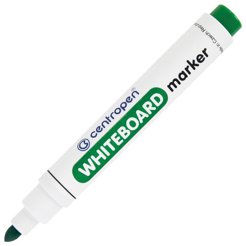 Маркер стираемый для белой доски ЗЕЛЕНЫЙ, CENTROPEN "Dry-Wipe", 2,5 Маркер стираемый для белой доски ЗЕЛЕНЫЙ, CENTROPEN "Dry-Wipe", 2,5