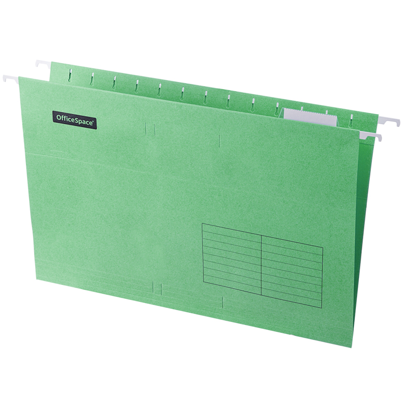 Подвесная папка OfficeSpace Foolscap (365*240мм), зеленая Подвесная папка OfficeSpace Foolscap (365*240мм), зеленая