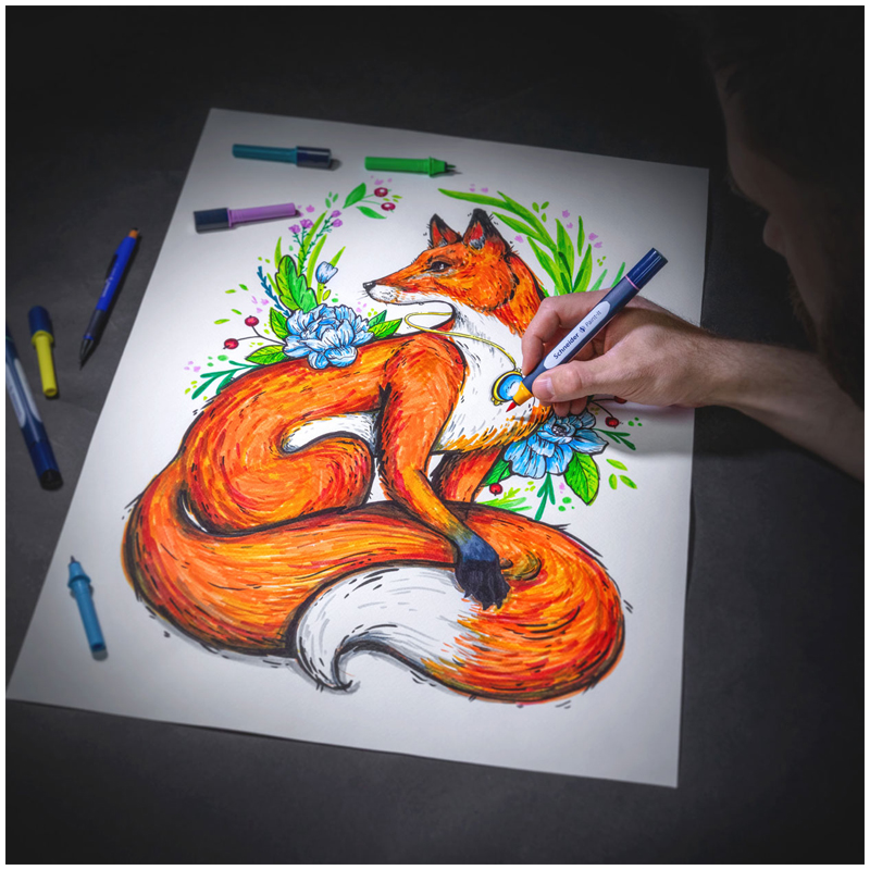 Набор двухсторонних маркеров-кистей Schneider "Twinmarker Paint-It" 72 Набор двухсторонних маркеров-кистей Schneider "Twinmarker Paint-It" 72