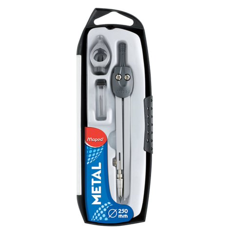 Готовальня MAPED (Франция) "Start", 3 предмета, ударопрочный пенал с Готовальня MAPED (Франция) "Start", 3 предмета, ударопрочный пенал с