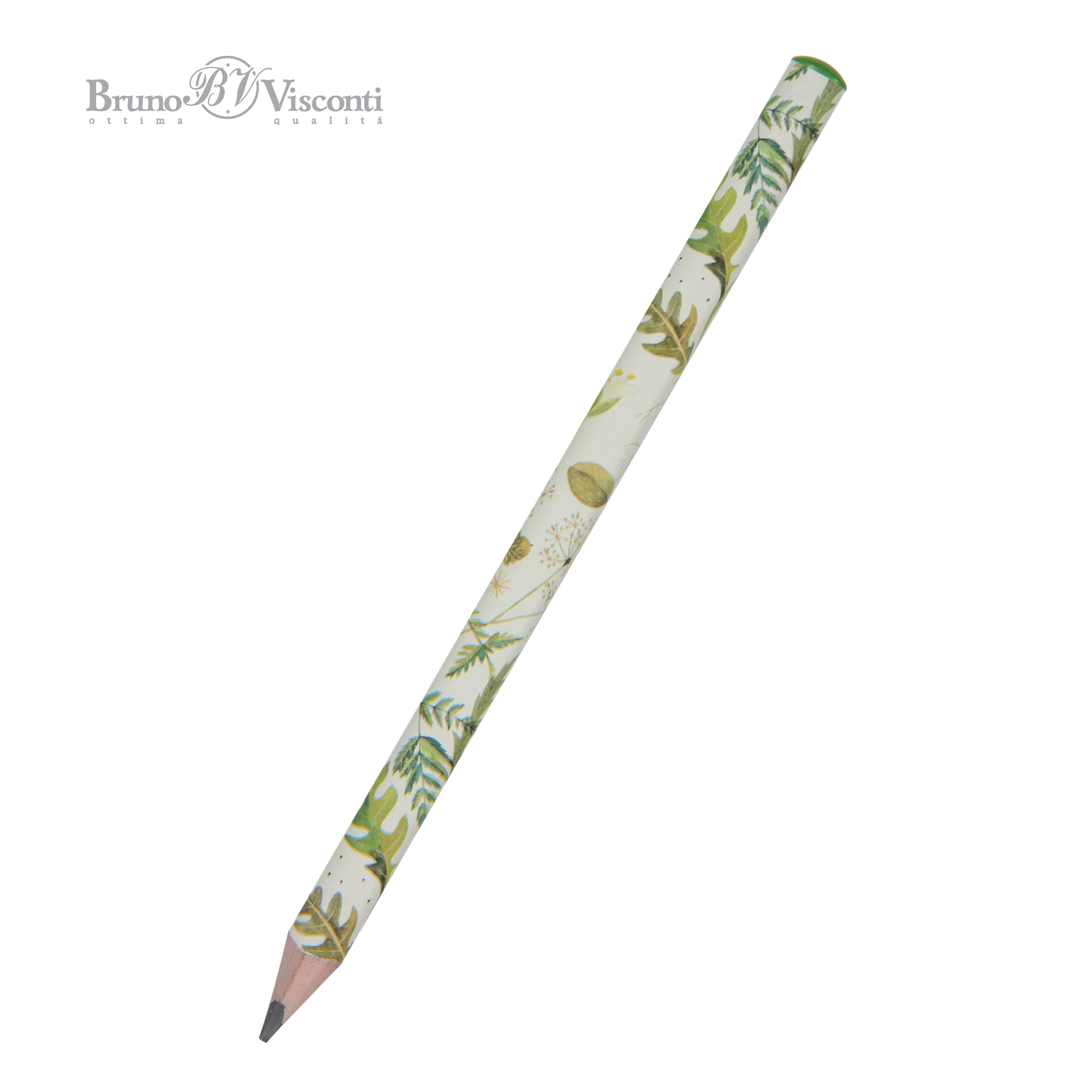 КАРАНДАШ ЧЕРНОГРАФИТОВЫЙ "HappyGraphix Jumbo. Луговые травы" 4В, 3.5 КАРАНДАШ ЧЕРНОГРАФИТОВЫЙ "HappyGraphix Jumbo. Луговые травы" 4В, 3.5