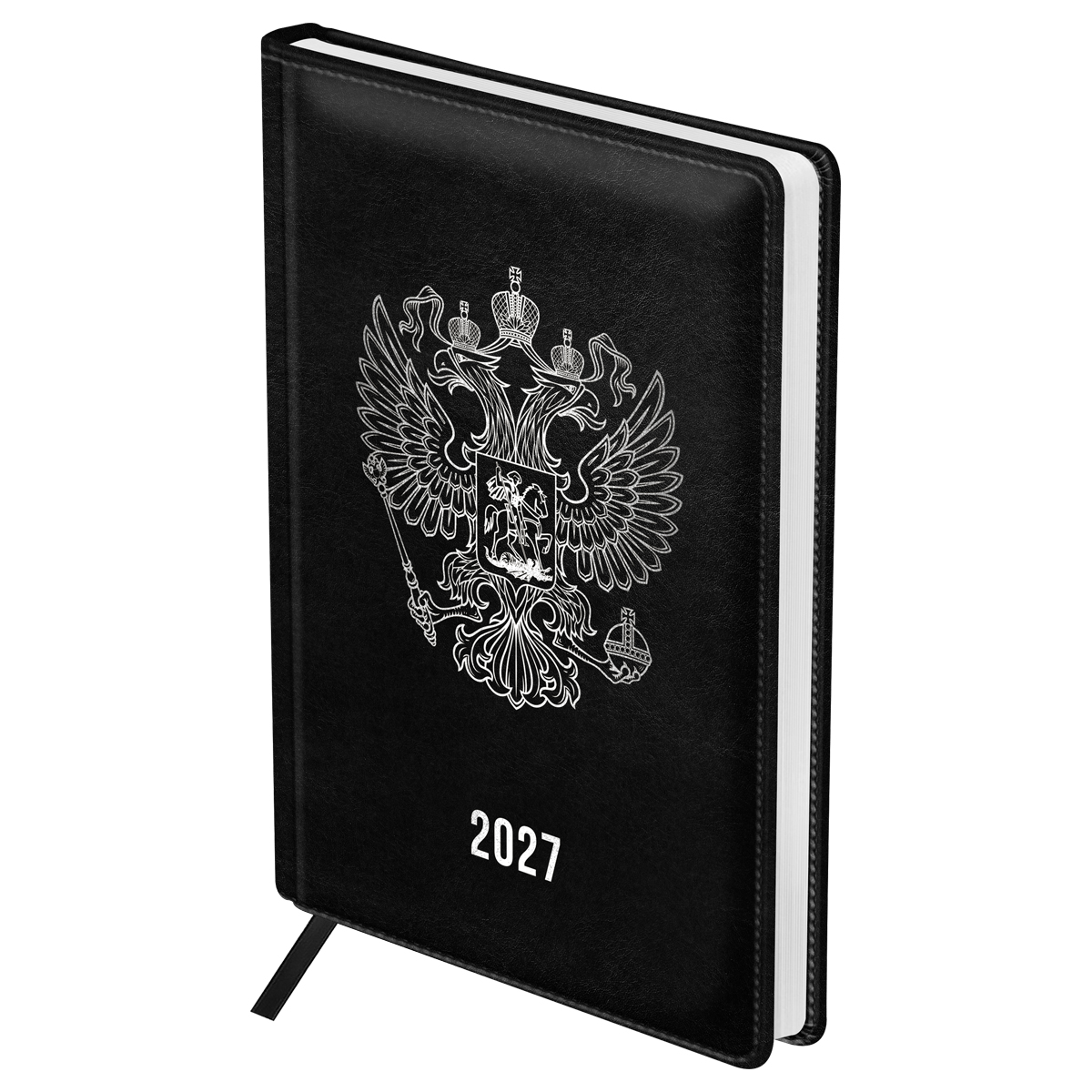 Ежедневник датированный 2027г., А5, 176л., твердый переплет, кожзам, BG Ежедневник датированный 2027г., А5, 176л., твердый переплет, кожзам, BG