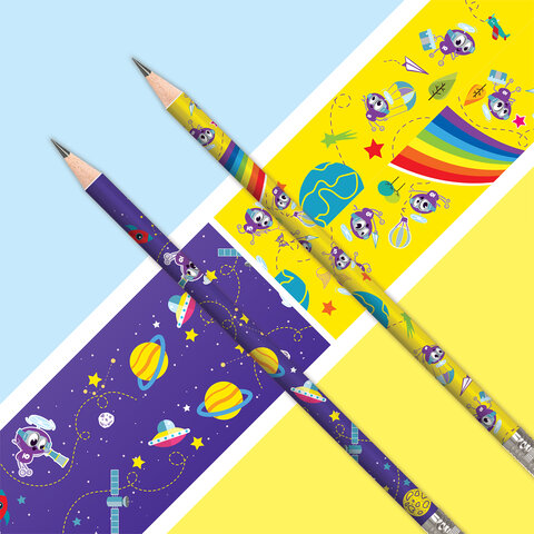 Карандаш чернографитный ЮНЛАНДИЯ "ЮНЛАНДИК", 1 шт., HB, с ластиком, Карандаш чернографитный ЮНЛАНДИЯ "ЮНЛАНДИК", 1 шт., HB, с ластиком,