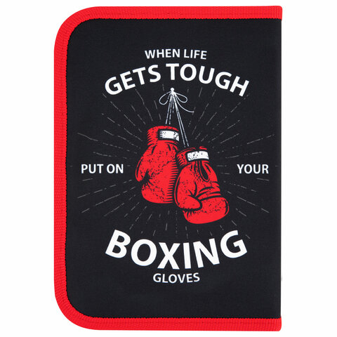 Пенал ПИФАГОР, 1 отделение, 2 откидные планки, полиэстер, 20х14 см, Пенал ПИФАГОР, 1 отделение, 2 откидные планки, полиэстер, 20х14 см,