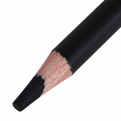 Карандаш угольный BRAUBERG ART CLASSIC, 1 шт., мягкий, круглый, корпус черный, Карандаш угольный BRAUBERG ART CLASSIC, 1 шт., мягкий, круглый, корпус черный,