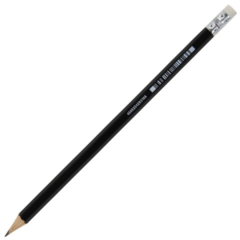 Карандаш чернографитный BRAUBERG "Style-X", 1 шт., HB, с ластиком, Карандаш чернографитный BRAUBERG "Style-X", 1 шт., HB, с ластиком,