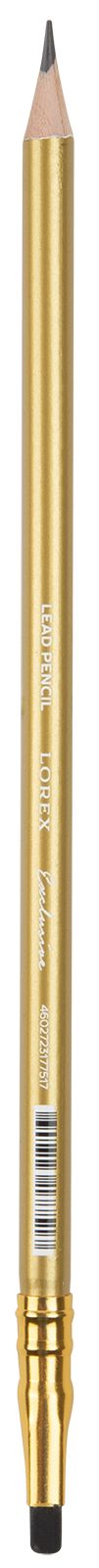 Карандаш чернографитный деревянный LOREX EXCLUSIVE METAL HEART, НВ, заточенный
