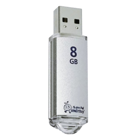 Флэш-диск 8 GB, SMARTBUY V-Cut, USB 2.0, металлический корпус, серебристый, Флэш-диск 8 GB, SMARTBUY V-Cut, USB 2.0, металлический корпус, серебристый,