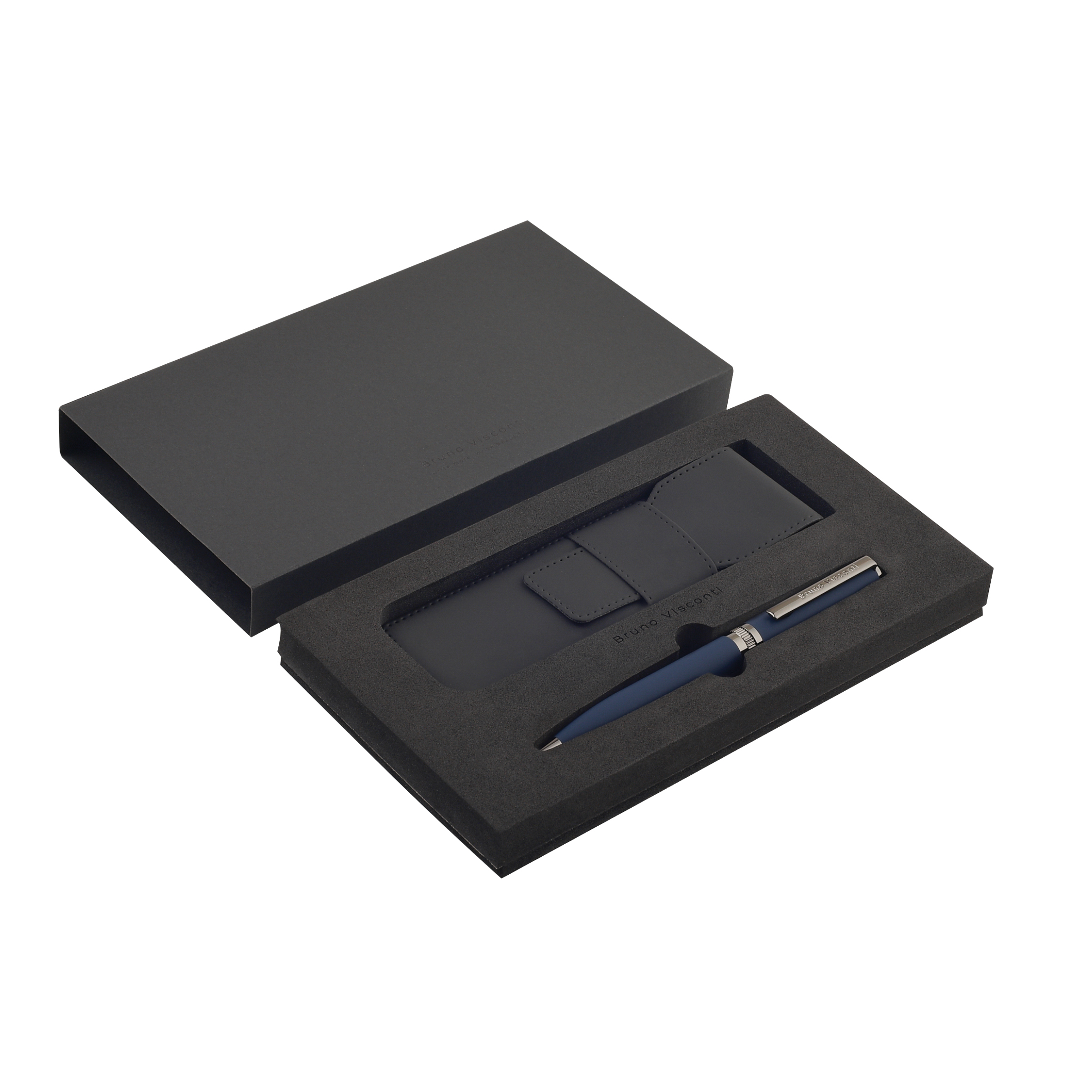 РУЧКА "BOSTON" В ПОДАРОЧНОМ ЧЕХЛЕ, 0.7 ММ, СИНЯЯ (корпус синий, чехол РУЧКА "BOSTON" В ПОДАРОЧНОМ ЧЕХЛЕ, 0.7 ММ, СИНЯЯ (корпус синий, чехол