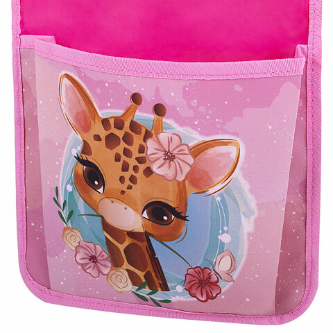 Кармашки-органайзер в шкафчик для детского сада ЮНЛАНДИЯ, 5 карманов, 21х68 см,