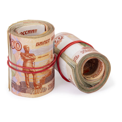 Резинки банковские универсальные диаметром 60 мм, BRAUBERG 500 г, цветные,