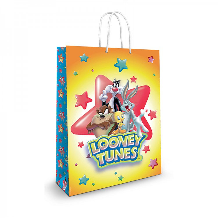 Пакет подарочный большой Looney Tunes-1, 335*406*155 мм. Пакет подарочный большой Looney Tunes-1, 335*406*155 мм.