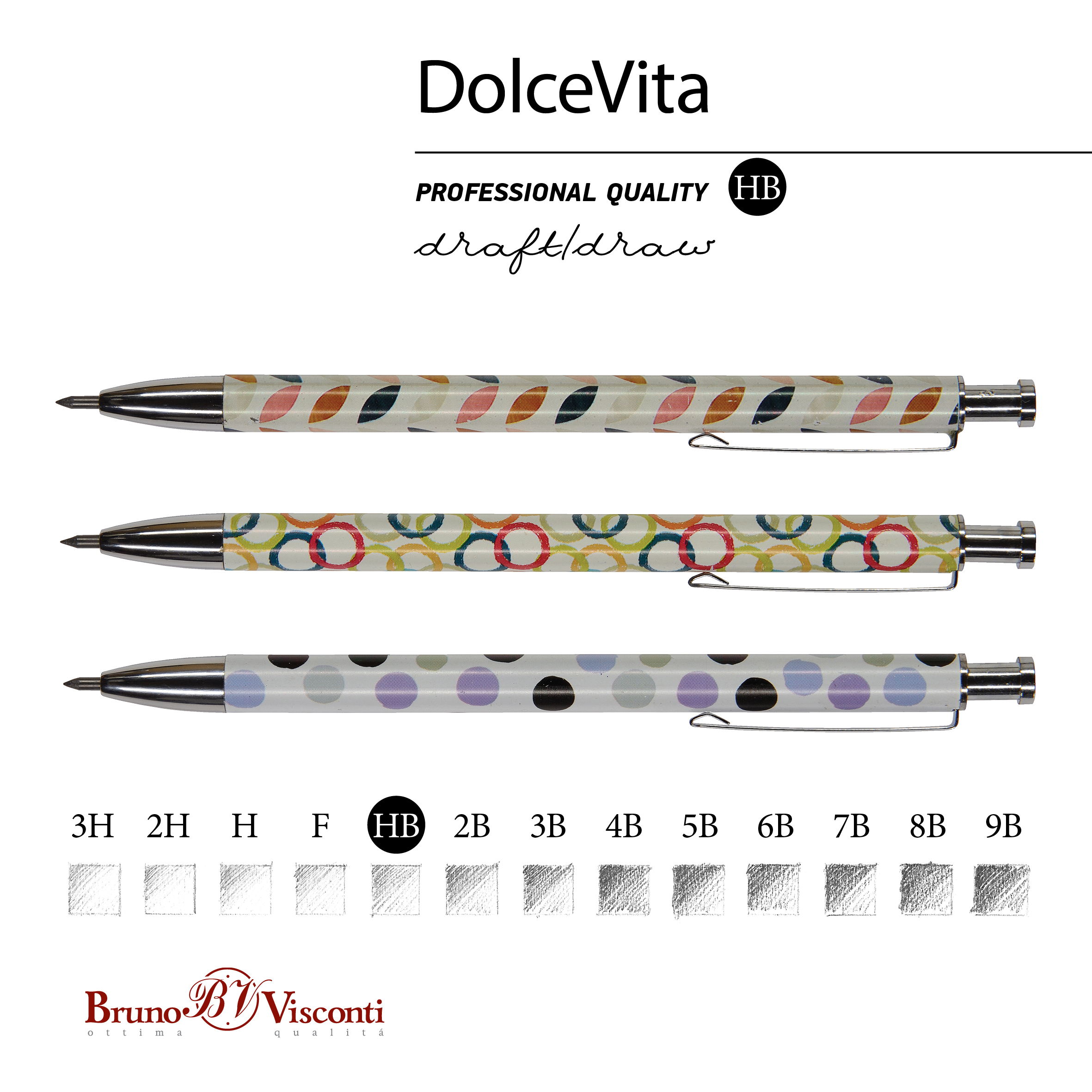 КАРАНДАШ МЕХАНИЧЕСКИЙ MЕТАЛЛИЧЕСКИЙ "Dolce Vita.Графика" 2 ММ, КАРАНДАШ МЕХАНИЧЕСКИЙ MЕТАЛЛИЧЕСКИЙ "Dolce Vita.Графика" 2 ММ,