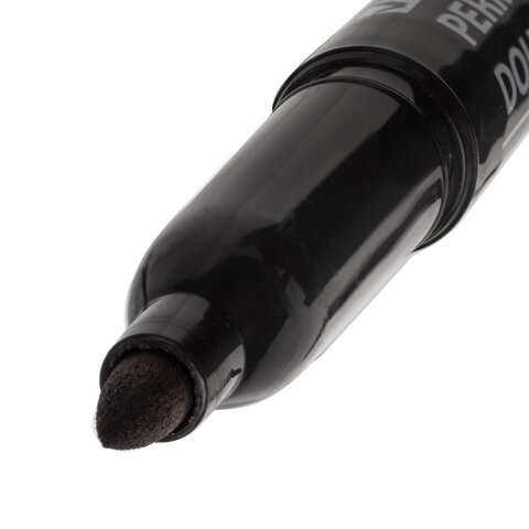 Маркер перманентный (нестираемый) двусторонний BRAUBERG "Double", Маркер перманентный (нестираемый) двусторонний BRAUBERG "Double",