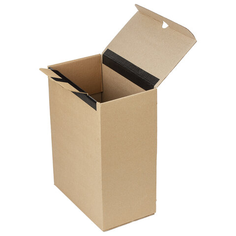 Короб архивный на липучке 380х285х170 мм, гофрокартон, до 1700 л., STAFF, 112161 Короб архивный на липучке 380х285х170 мм, гофрокартон, до 1700 л., STAFF, 112161