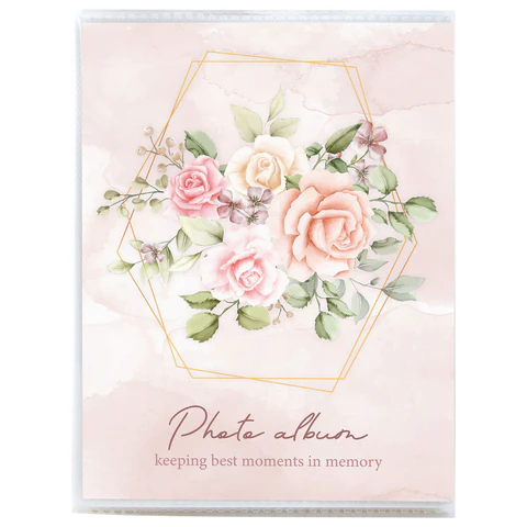 Фотоальбом BRAUBERG "Watercolor flowers" на 36 фото 10х15 см, мягкая