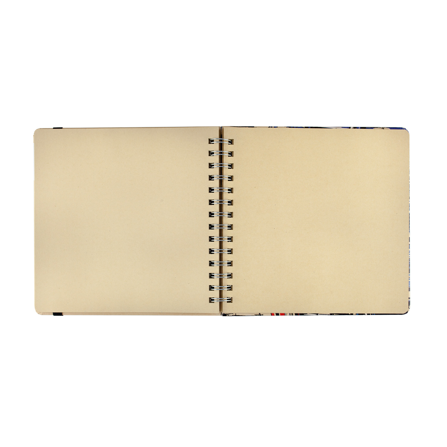 SKETCHBOOK BV, 200х200 мм, 80Л, КРАФТ 100 гр, НА ГРЕБНЕ (4 ВИДА)