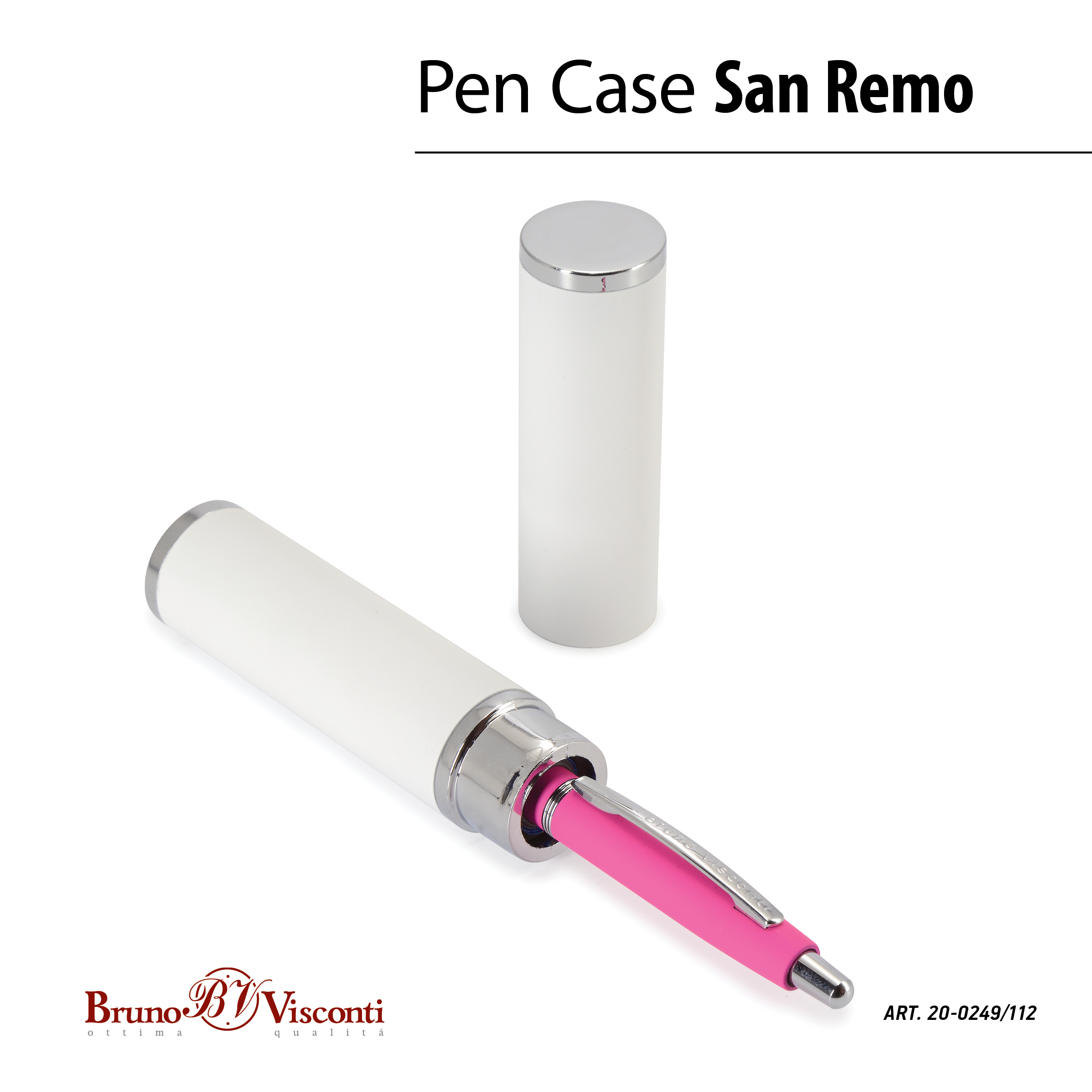 РУЧКА "SAN REMO" В ТУБУСЕ КРУГЛОЙ ФОРМЫ 1,0 ММ, СИНЯЯ (корпус фуксия, РУЧКА "SAN REMO" В ТУБУСЕ КРУГЛОЙ ФОРМЫ 1,0 ММ, СИНЯЯ (корпус фуксия,