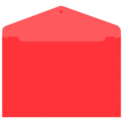 Папка-конверт с кнопкой прозрачная А4, BRAUBERG "UNIVERSAL", до 100