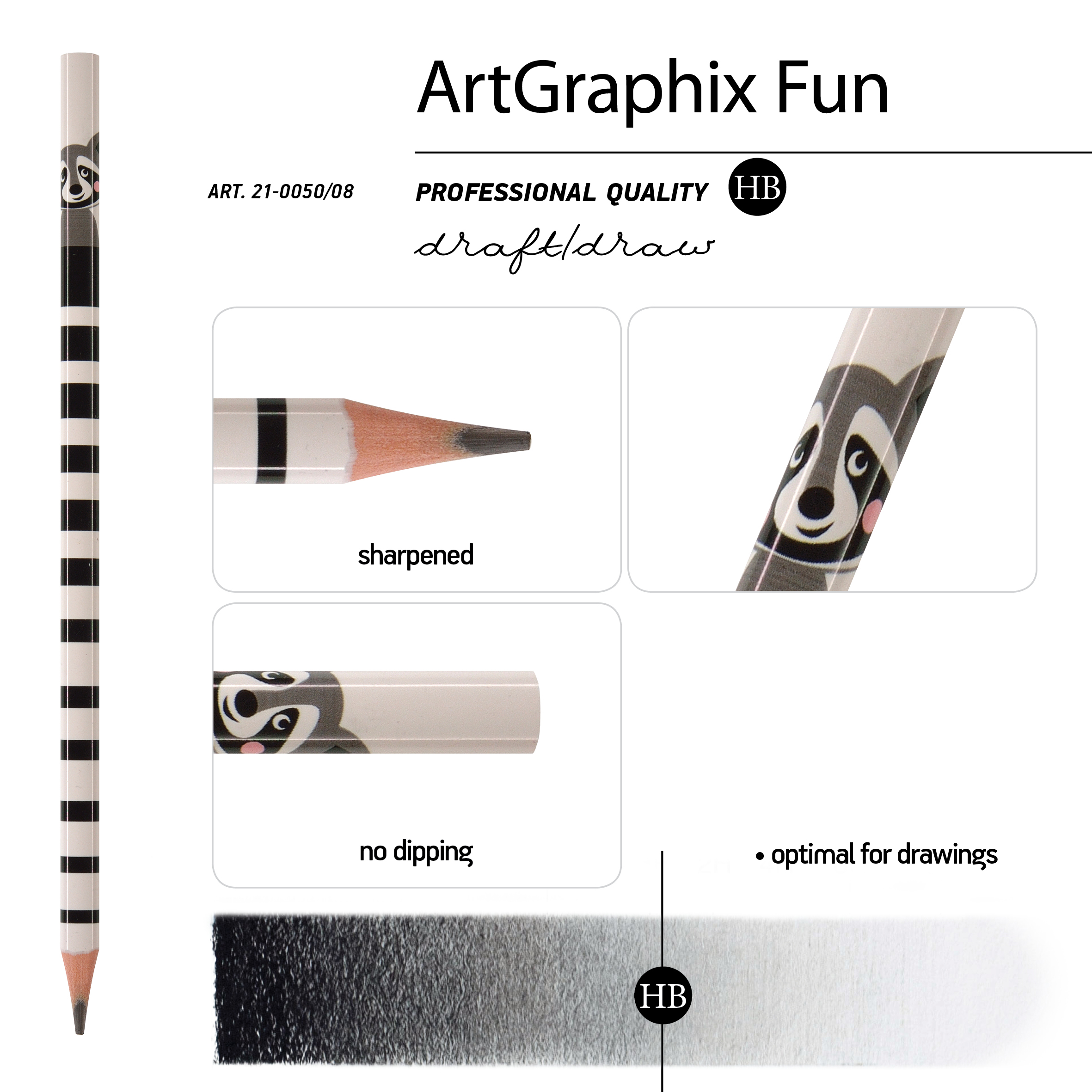 КАРАНДАШ ЧЕРНОГРАФИТОВЫЙ "ArtGraphix. Fun. Енот" НВ (пластиковый КАРАНДАШ ЧЕРНОГРАФИТОВЫЙ "ArtGraphix. Fun. Енот" НВ (пластиковый