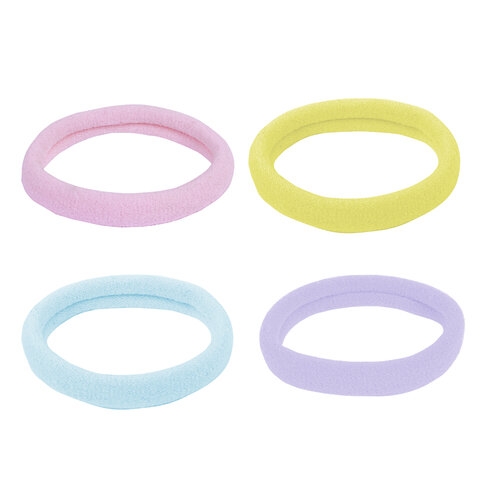 Набор для волос 12 шт: 8 резинок + 4 краба, пастельные цвета, MONTE VITA (МОНТЕ